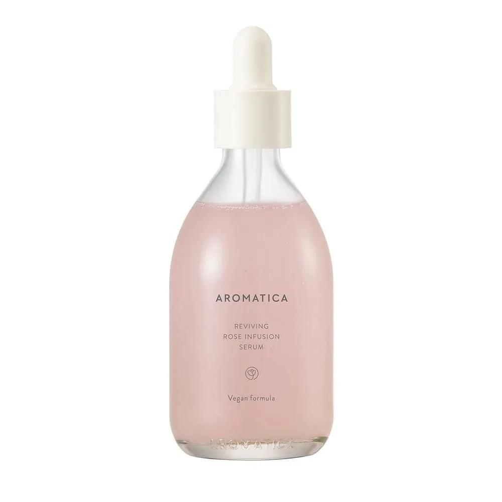 

AROMATICA Reviving Rose Infusion Serum 3.38oz / 100ml, Vegan, Anti-aging hydrating ser