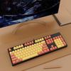 Hot-Swappable 104-Key Mechanical Gaming Keyboard for Girls, Wired, Blue/Black/Brown/Red Switches, Dual-Color Design