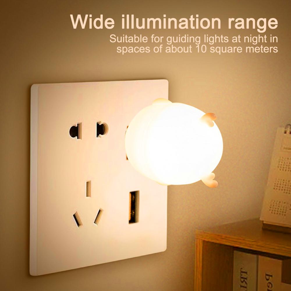 Mini USB LED Nachtlicht USB Stecker Nachtlicht Schlafzimmer Nachttisch Küchenlampe Cartoon Dekoration Tischlampe Für Kinder Geschenk