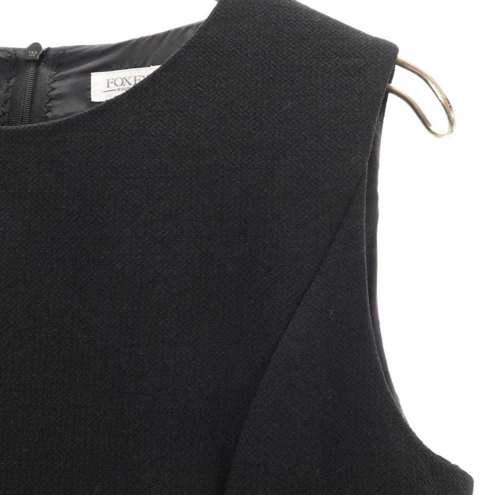 FOXEY Made In Japan No Sleeve One Piece 38 Black Women Used