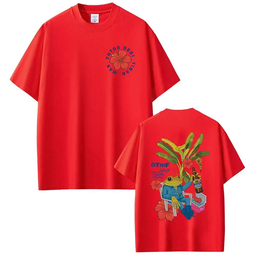 

Rapper Bad Bunny Tshirt Debi Tirar Mas Fotos DTMF World Tour T Shirts Unisexs Women Fashion Vintage Hip Hop Tshirts Streetwear 4XL