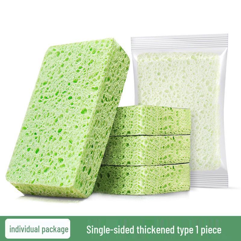 Eco-Friendly Wood Pulp Cotton Kitchen Sponges - Non-Stick Oil Scouring Pads and Cleaning Cloths