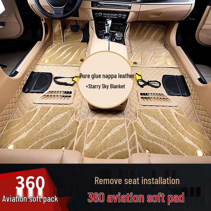 Compatible with Kaiyi Showjet Pro: 360° Aviation Soft Package Floor Mats, Easy Seat Installation & Disassembly