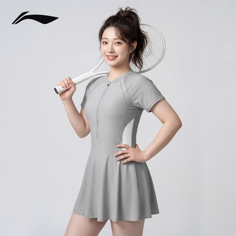 Женский слитный купальник LI-NING большого размера, корректирующий фигуру 4XL