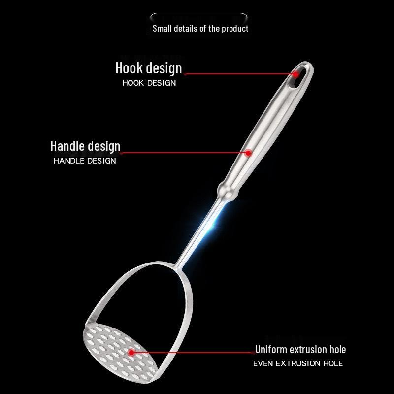 304 Stainless Steel Potato and Baby Food Masher Spoon