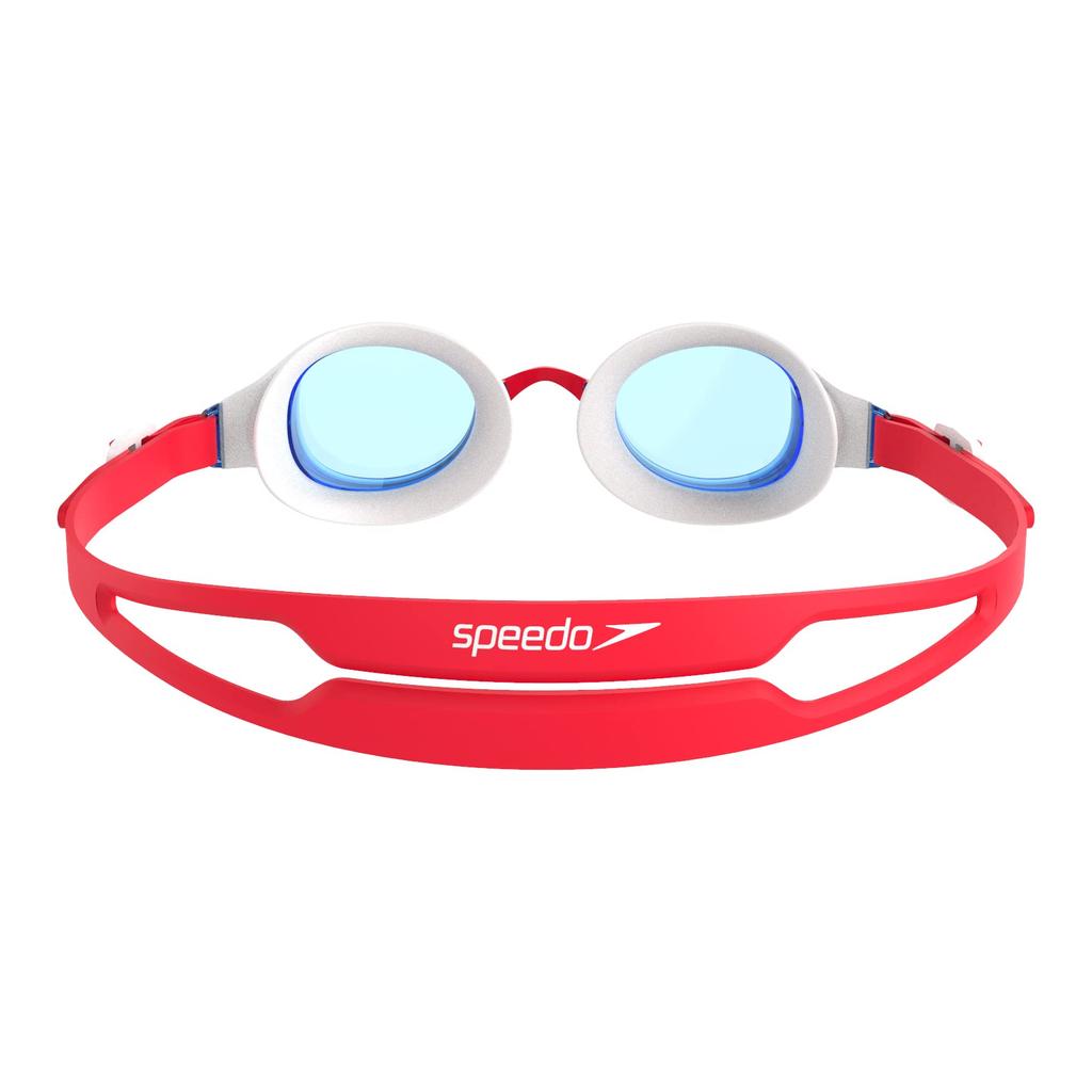 Speedo Hydropure Junior Free Size Goggles, Unisex, SEB02211, Red/Blue,
