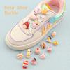 1 Stück Schnürsenkel Dekoration Clips Schnürsenkel Schnalle für Mädchen Kinder Cartoon Krone Kuchen Süßigkeiten Macaron Farbe Schuhe Zubehör