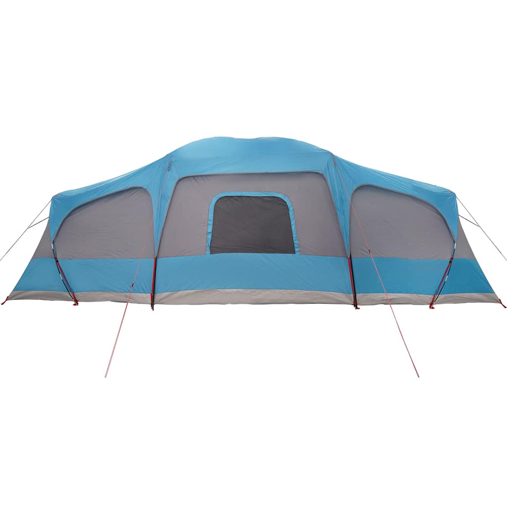 Family Tent with Porch 9 Person Capacity Blue Waterproof