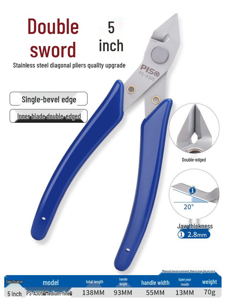 High Hardness Chrome Vanadium Alloy Steel Pliers: Water Mouth, Cutting, Wire, Side, Diagonal Cutters for Industrial Use.