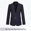 Unisex Navy Business Suit Jacket