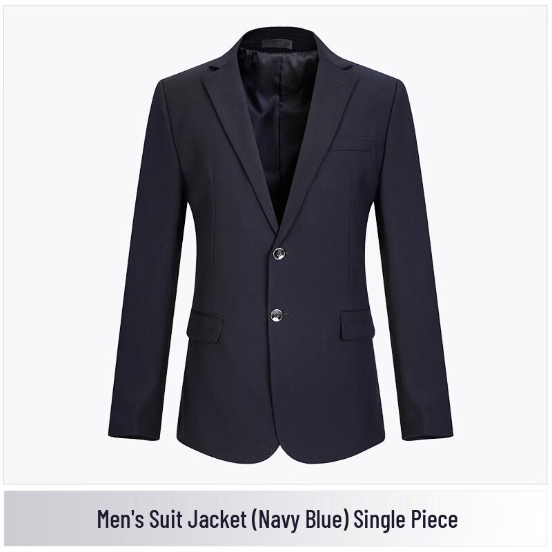 Unisex Navy Business Suit Jacket