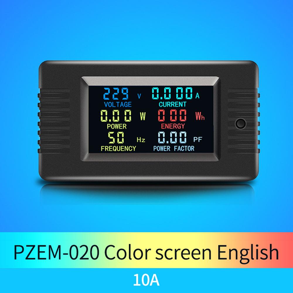

PZEM-020 Color Screen Multi-functional AC Digital Display Power Detector Voltage Ammeter Power Capacity Meter AC 80~260V