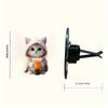 2PCS Cute Cat Acrylic Car Decoration Fragrance Sheet Long-lasting Fragrance Ventilation Clip Decoration and Aromatherapy