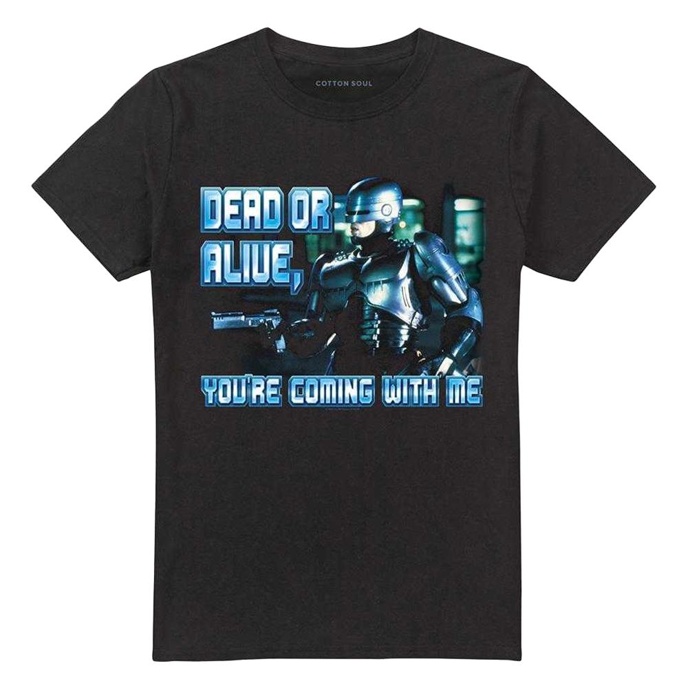 Robocop Unisex Adult Dead Or Alive T-Shirt