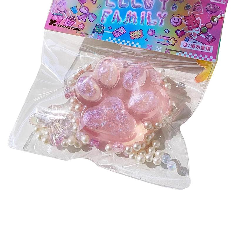 New Product! Christmas Style Plush Transparent Cat Claw Decompression Toy Cute Cartoon Soft Decompression Toy