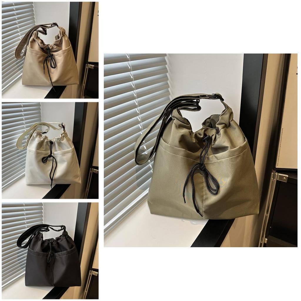 Stylish Street Trend Nylon Tote Bag With Large Capacity And Exquisite Car Line Elements