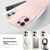 KEKLLE Funda para OPPO Reno13 Pro Carga Magnética MagSafe Cubierta Protectora Mate a Prueba de Golpes Color Piedra Pico