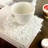 6 Pcs Doilies for Tables 6 Inch Crochet Handmade Lace Coasters Round Laces Placemat Rustic Table Doilies Decors for Kitchen Dining Room Party