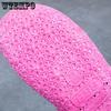 Chinelos de PVC femininos para uso externo, sapatos furados, verão, fundo macio, fundo grosso, sandálias para casa, banheiro, oco, embrulhado, chinelos de praia ao ar livre