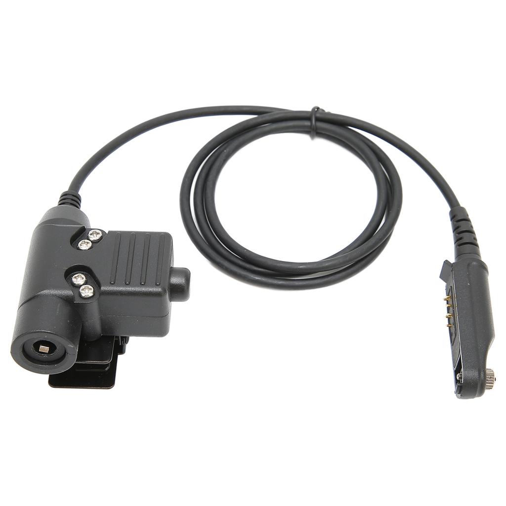 Fone de Ouvido Unilateral com Capacete Ajustável Militar com PTT U94 para Baofeng UV9R UV9R PLUS