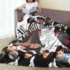 BTR In Real Life Worldwide 2025 Tour Blanket Quality Warm  Throw Blanket Winter Kids Outdoor Fluffy Bedspread