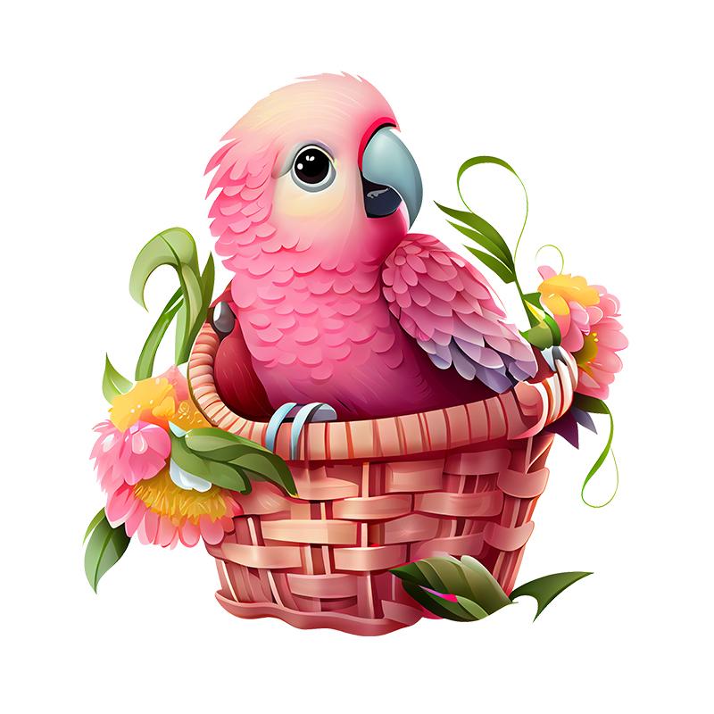 Piękna naklejka papuga na samochód samoprzylepna naklejka wodoodporna dekoracja naklejki samochodowe