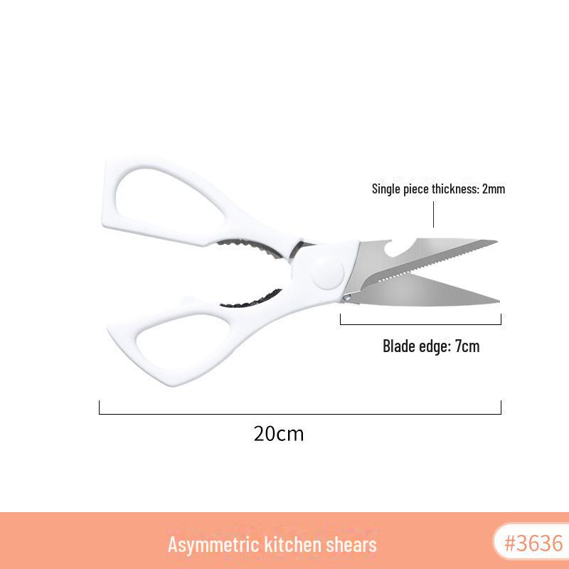 Mimu Multifunkční kuchyňské nůžky z nerezové oceli v japonském stylu pro stříhání masa, ryb a kuřecích kostí.