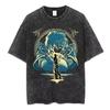 Vinland Saga Tshirt Vintage Washed Y2k Aesthetic Unisex Oversized Short Sleeve Cotton Viking Seinen Retro Streetwear Hot Sale