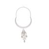 Korean Zircon & Pearl Tassel Necklace – Trendy Design Clavicle Chain
