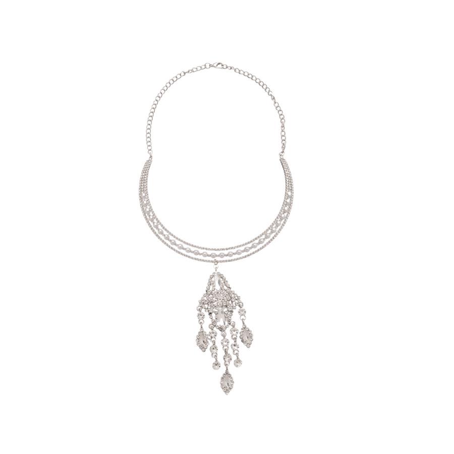 Korean Zircon & Pearl Tassel Necklace – Trendy Design Clavicle Chain
