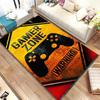 Teppich mit Cartoon-Spiel, Gamer, Gamepad, für Wohnzimmer, Schlafzimmer, Heimdekoration, Bodenmatte, rutschfeste Dekoration, Kinderspielzimmer, Sofa, Fußmatte