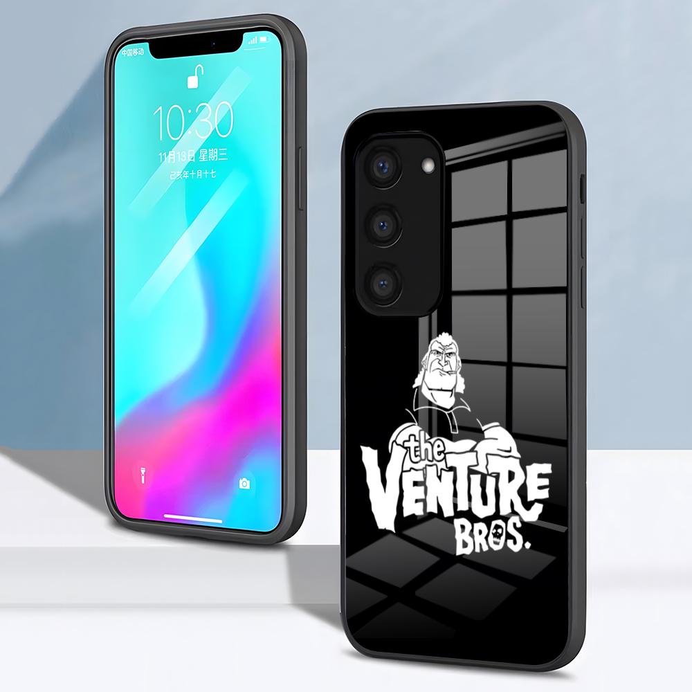 Anime The V-Venture B-Bros Phone Case For Samsung S26 S25 S24 FE S23 S22 S21 Plus S20 Ultra Note20Ultra Black Glass Cover