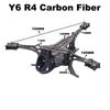 Y6R4 4inch FPV Drone Frame Kit Carbon Fiber Racing Drone Quadcopter Freestyle INAV Beatflight F722 Ardupilot PX4 Flight Control