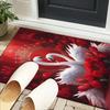 Swan And Lotus Fantasy Office Rug Chair Mat, Entryway Carpet, Suitable for Front Door, Bedroom, Living Room, Desk, Holiday Gift