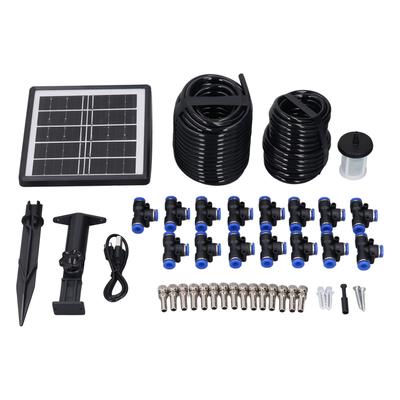 Spray Irrigation System Kit Solar Powered Timer Mode IP67 Water Proof Automatic Self Watering