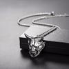 Fangs Demon for Head Pendant Necklace Hip-hop Pendant with Long Chain for Women