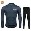 Merida Bike Team 2026 Winter Long Sleeves Cycling Clothing Men's Thermal Fleece Cycling Jersey Set Moutain Road Bike Uniform