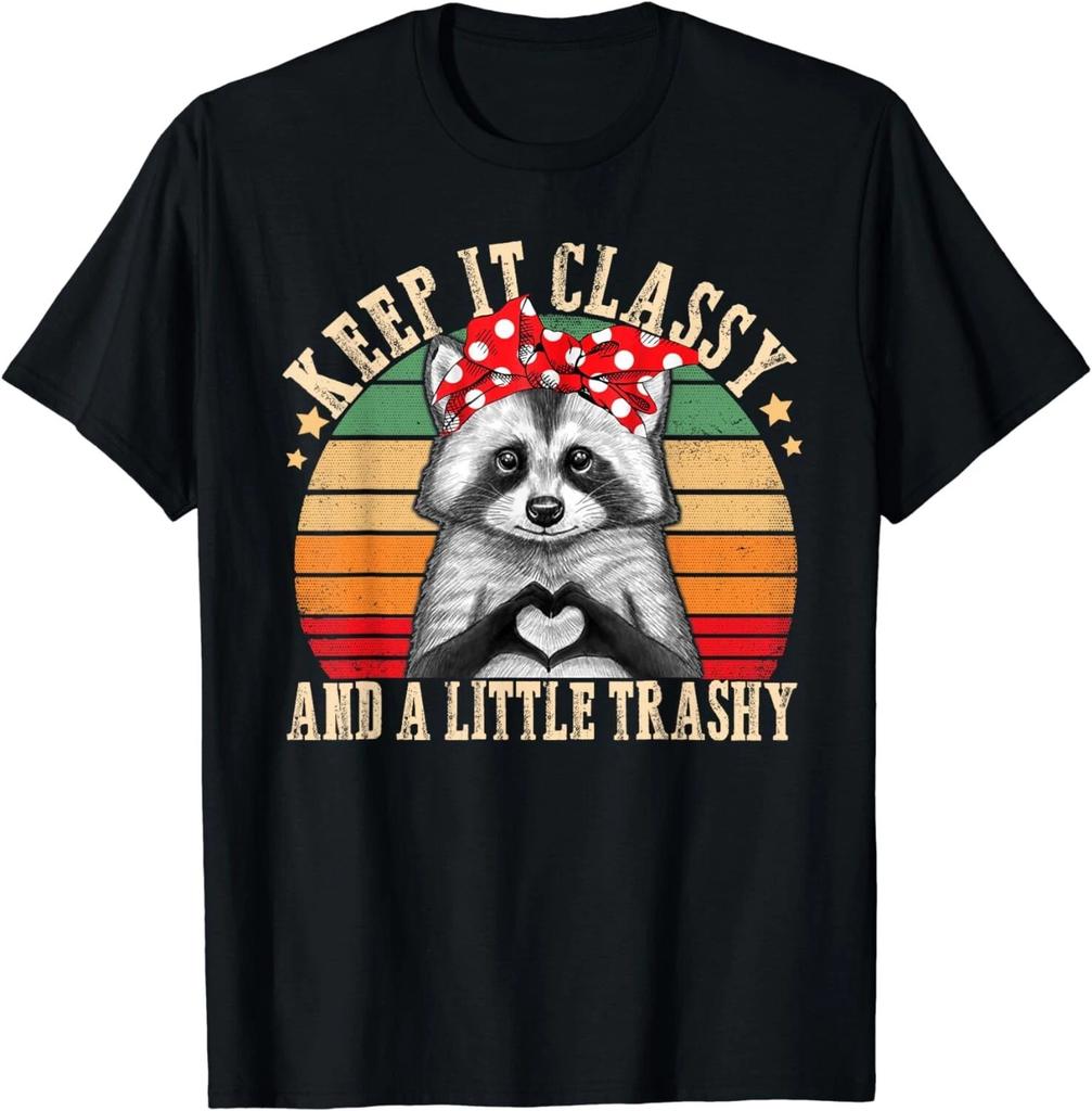 Funny Raccoon Trashy Vintage Retro Funny Racoon Lovers Unisex T-Shirt