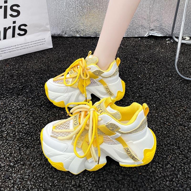 

Breathable shoes women s new autumn shoes color matching versatile women s shoes heightening platform casual shoes 40