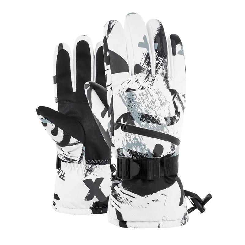 Unisex Winter Ski Gloves: Warm, Touchscreen-Compatible for Outdoor Activities like Mountaineering, Cycling, and Motorcycling