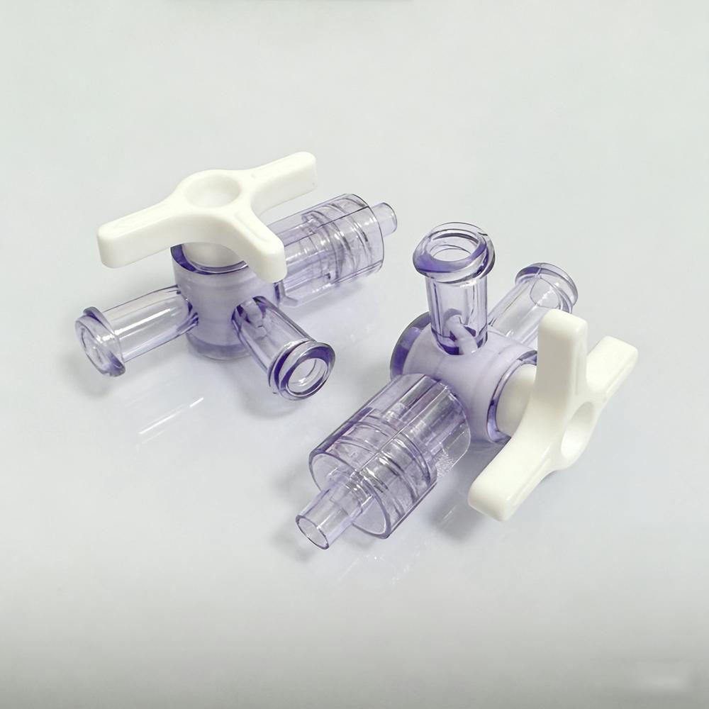 10PCS Plastic Three Way Valve Flow Control Luer Stopcock Valve for Medical Equipment