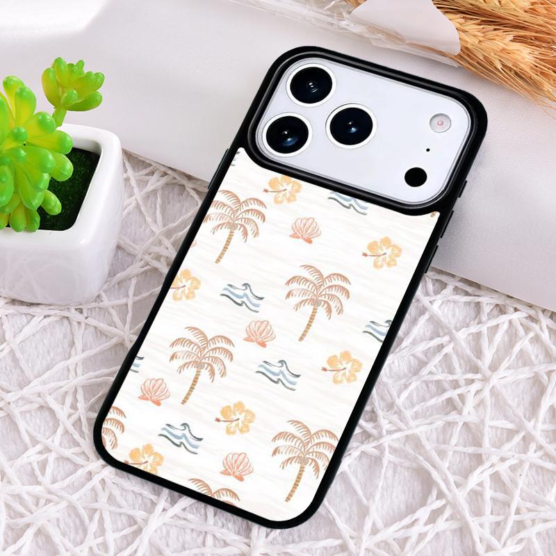 

Palm Tree Shockproof Phone Case for iPhone 17 Air 16e 15 11 12 14 13 Pro Max Cover Coque iPhone 15 Plus