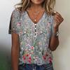 BITCED Women's Fashion Casual Short Sleeve V Neck Blouses & Shirts