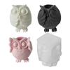 Beautiful Wax Candle Crafting Mold Personalized Long Candle Mold Eye Catching Owl Candle Holder Silicone Moulds