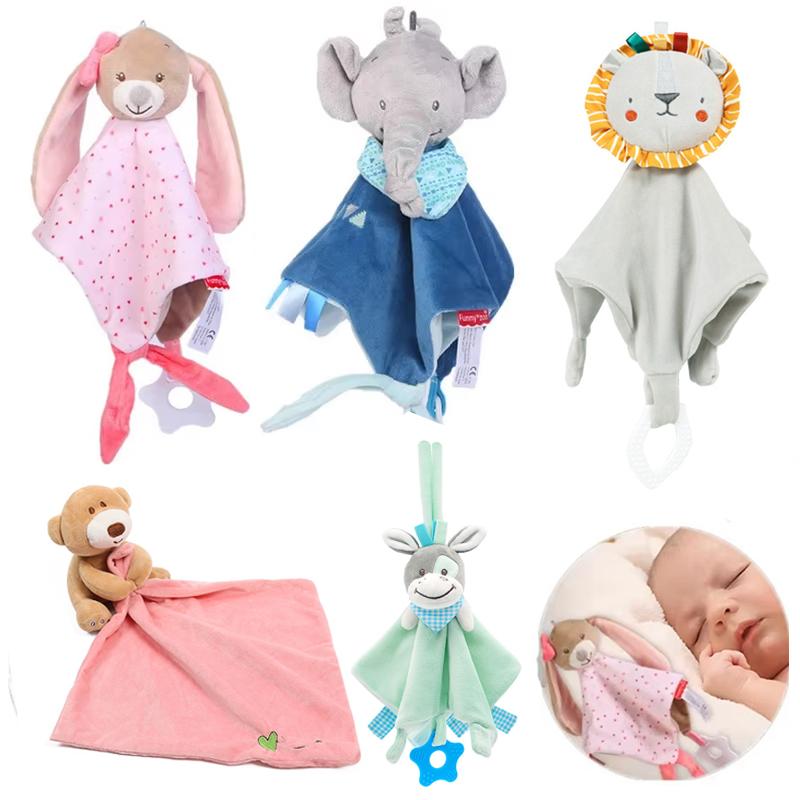 Baby Comforter Soft Appease Towel Toys 0 12 Months Sleeping Toys Infant Elephant Baby Toy Bunny Baby Plush Toys For Babies Toys