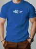 Summer Casual Crewneck Men Fun Big Fish Eating Small Fish Pattern Adult Women Matching Shortsleeved Tshirt Loose Breathable