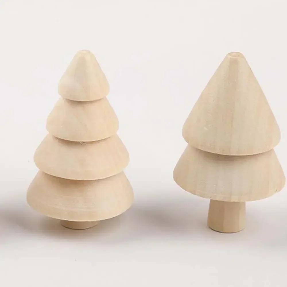 Unfinished Wooden Diy Tree Painted Crafts Diy Blank Acorn Blank Painting Toy Miniature Christmas Supplies Decoration Kids Gift