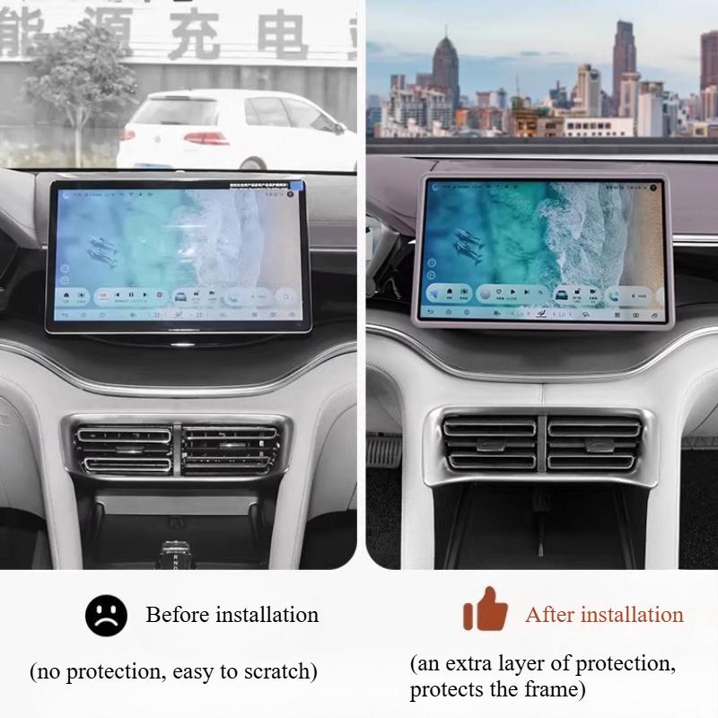For BYD Song Plus DMI EV Seal U Sealion 6 20-25 Screen Silicone Protective Cover Anti-Scratch Car Display Screen Protector Case