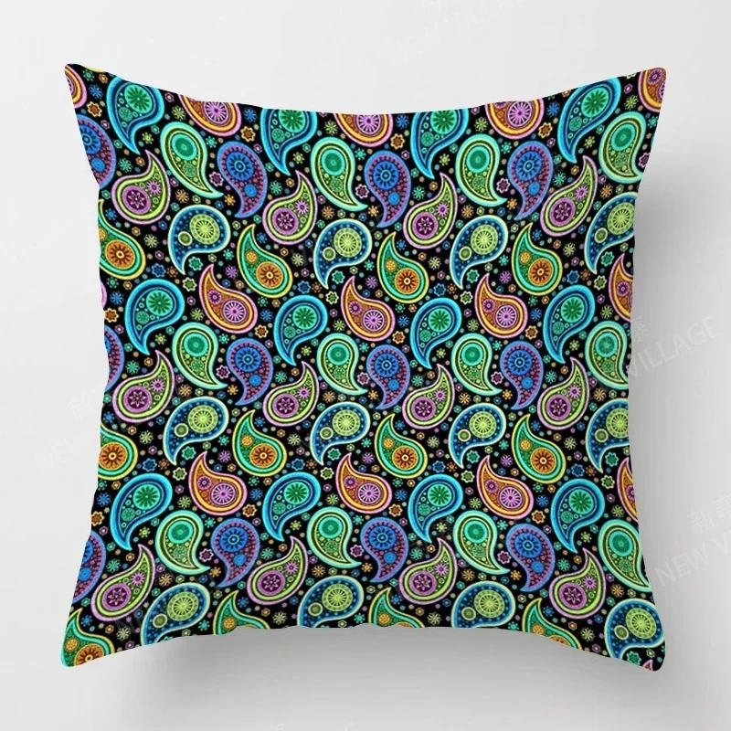 Fall Home Decor Autumn Living Room Throw Pillow Cover Sofa Boho Cushion Cover Mandala