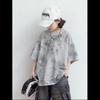 Kids Summer Thin Tie Dye Short Sleeve T Shirt Fashionable Round Neck Top For Older Children